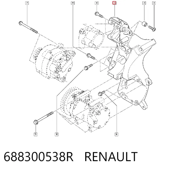 Consola do gerador Renault DOKKER FE