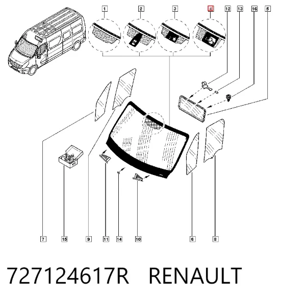 Pára-brisas 95527957 General Motors