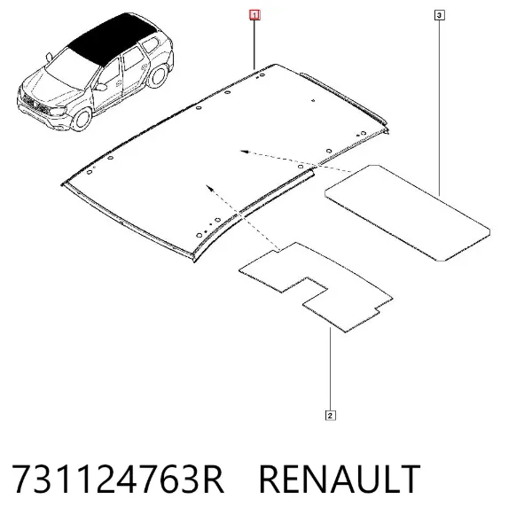 Teto 731124763R Renault (RVI)