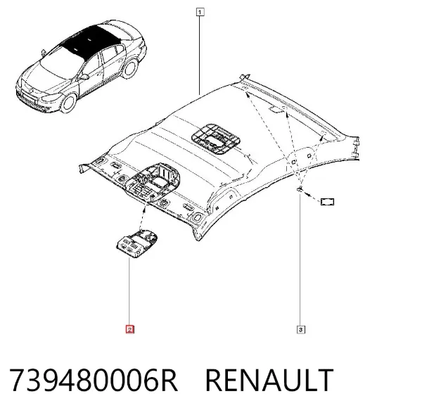 Estojo para os óculos 739480006R Renault (RVI)