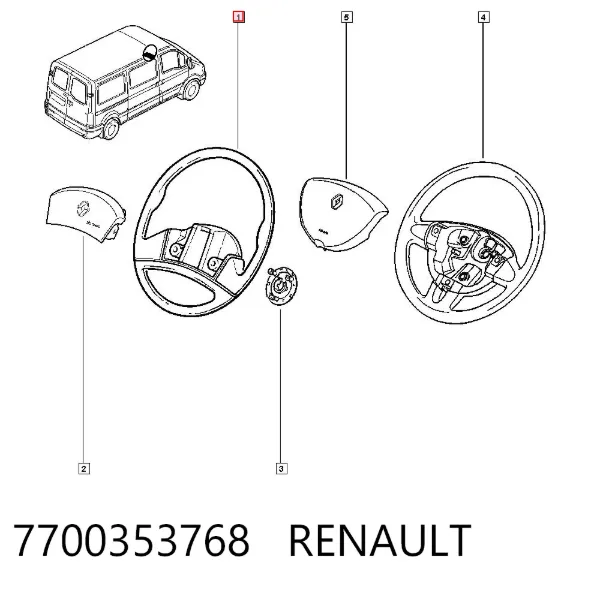 Volante 7700353768 Renault (RVI)