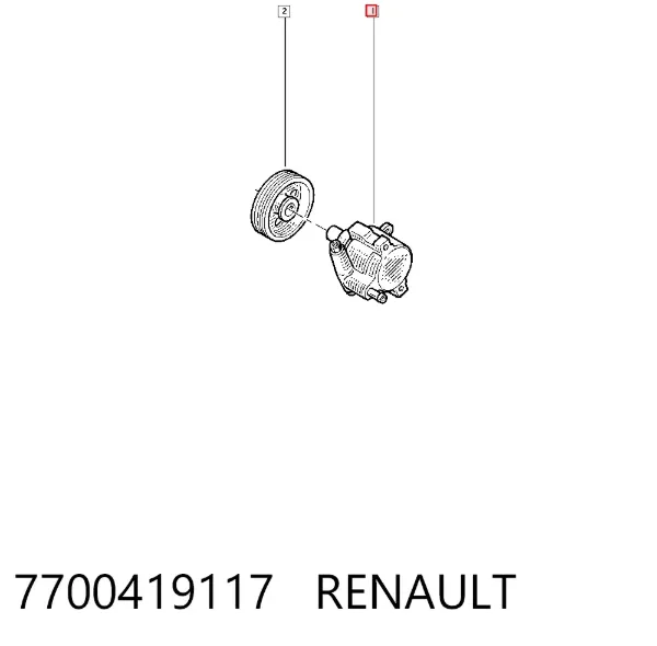 Bomba da Direção hidrâulica assistida 7700419117 Renault (RVI)