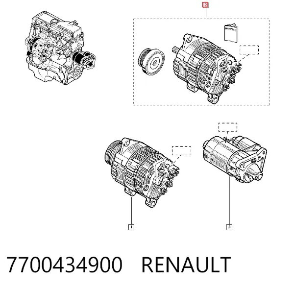 Gerador 7700434900 Renault (RVI)