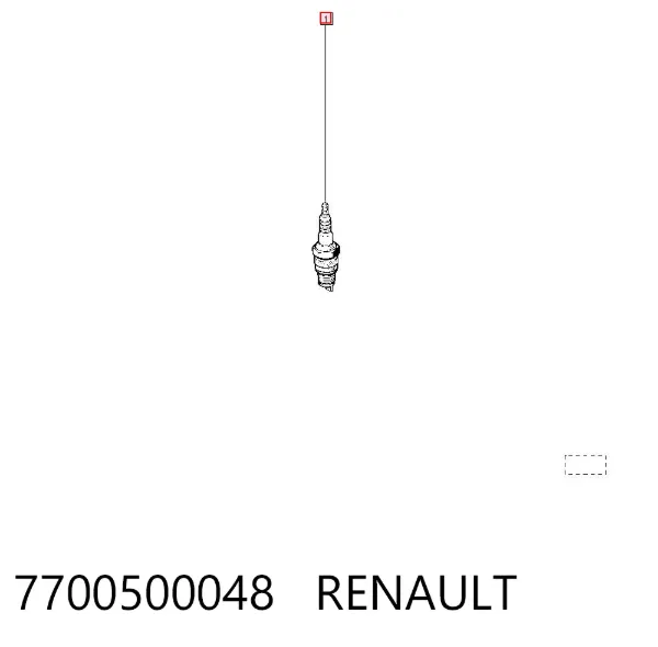 Vela de ignição 7700500048 Renault (RVI)