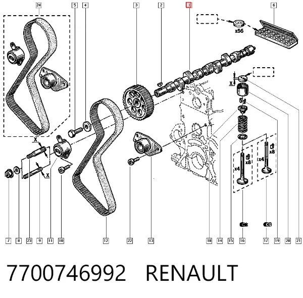  7700746992 Renault (RVI)