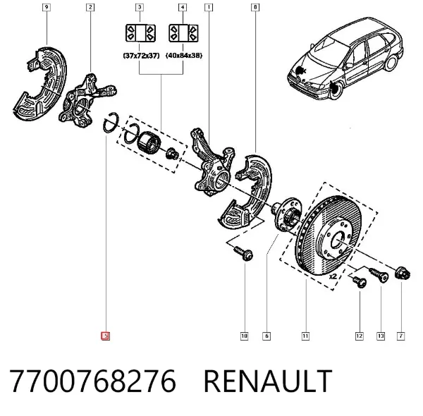  7700768276 Renault (RVI)