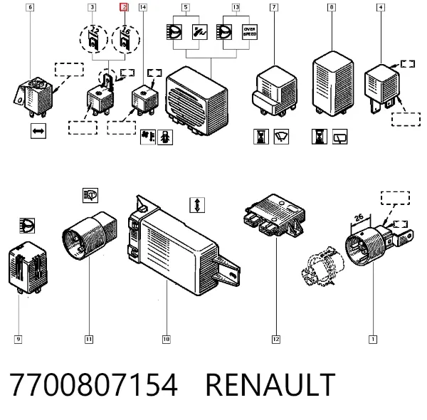  7700807154 Renault (RVI)