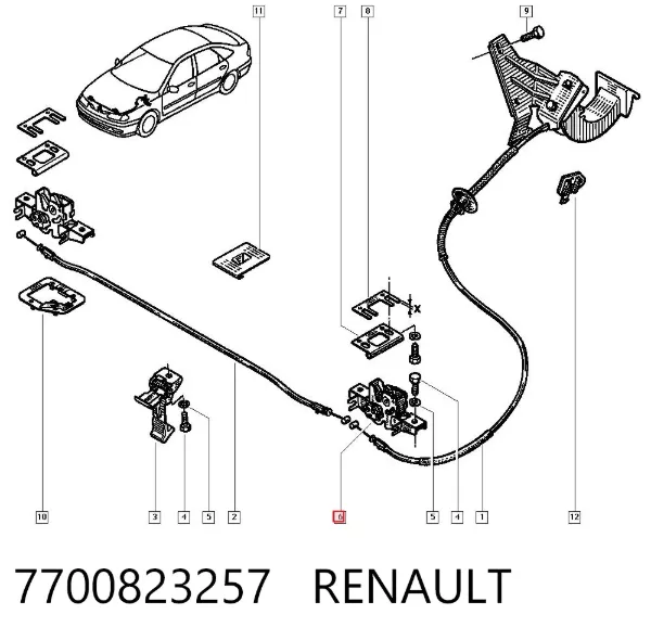 Fecho da capota Renault Espace III