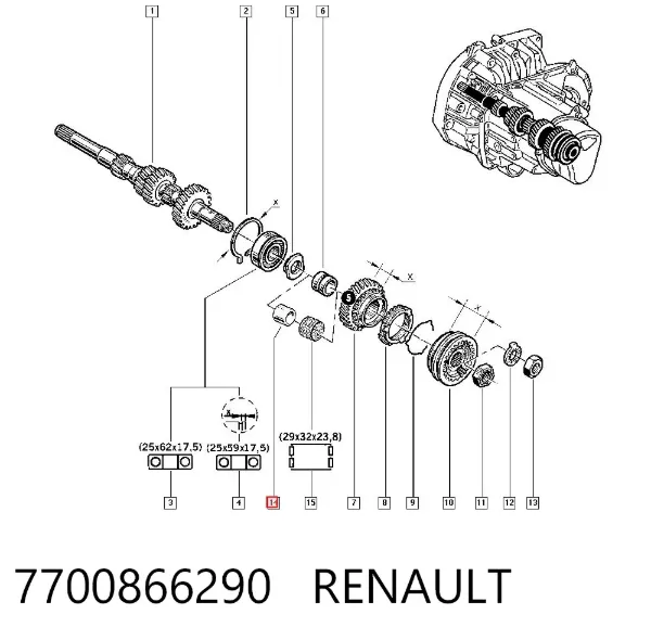  7700866290 Renault (RVI)