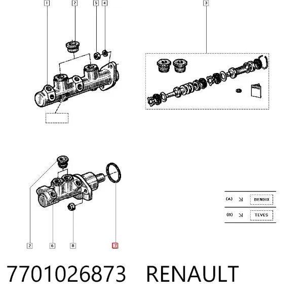  7701026873 Renault (RVI)