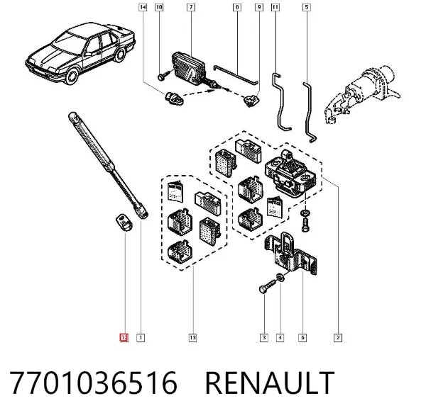  7701036516 Renault (RVI)