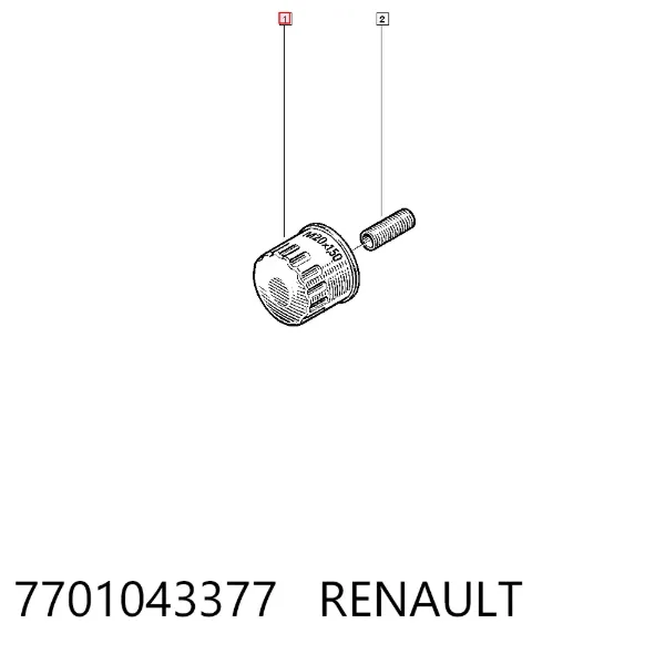 Filtro de óleo 7701043377 Renault (RVI)