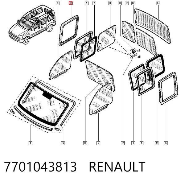  7701043813 Renault (RVI)