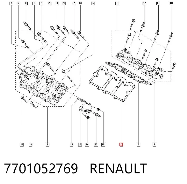 Vedante de cárter (de cama) CBC 7701052769 Renault (RVI)