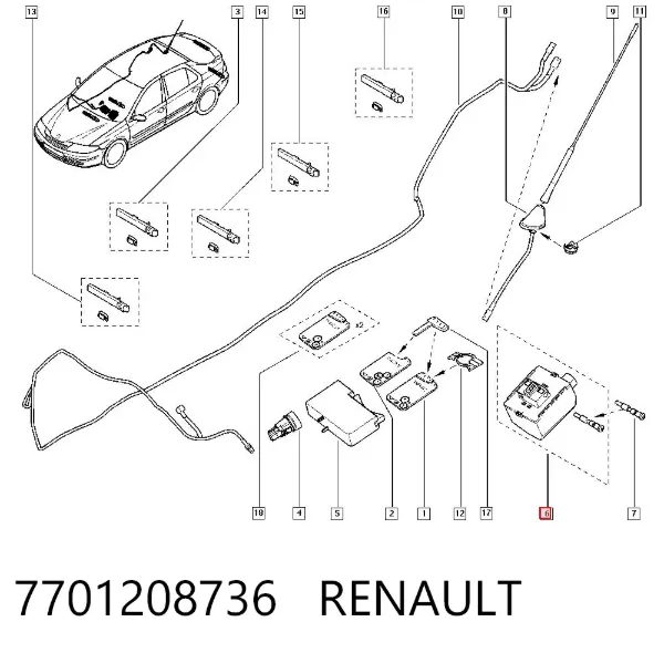  7701208736 Renault (RVI)