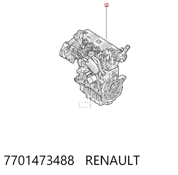 Motor montado 7701473488 Renault (RVI)