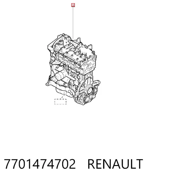 Motor montado 7701474702 Renault (RVI)