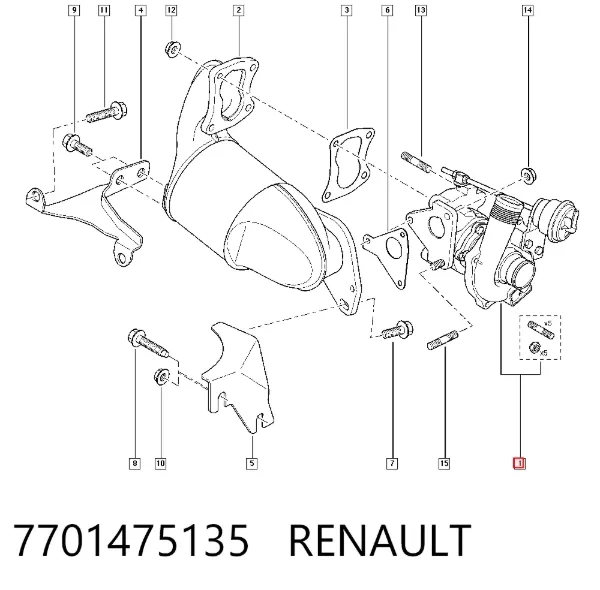 Turbina 7701475135 Renault (RVI)