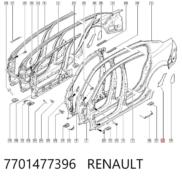  7701477396 Renault (RVI)