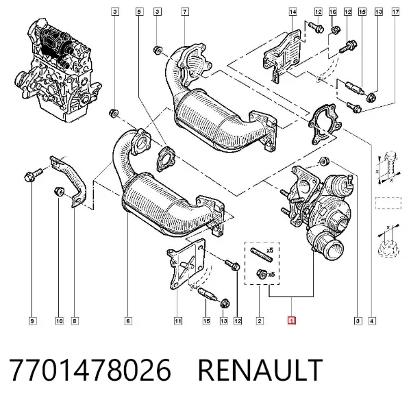 Turbina 7701478026 Renault (RVI)