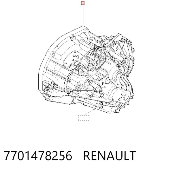 Caixa de Mudança montada (caixa mecânica de velocidades) 7701478256 Renault (RVI)