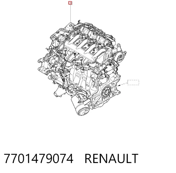 Motor montado 7701479074 Renault (RVI)