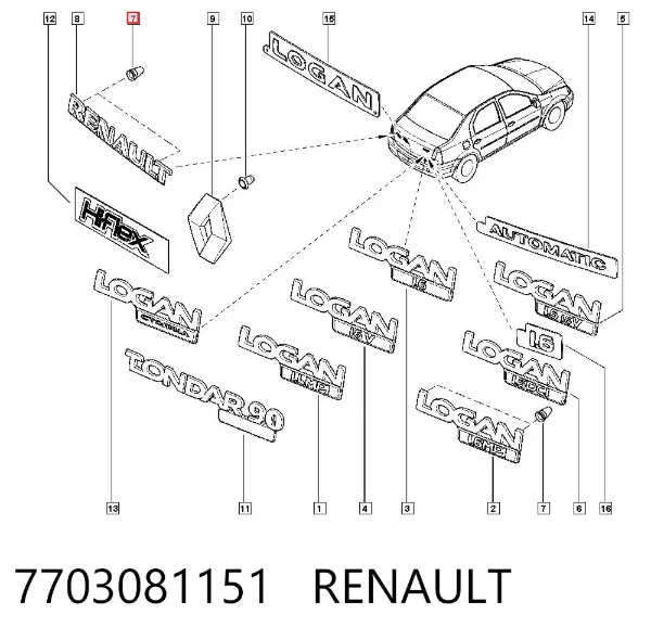  7703081151 Renault (RVI)
