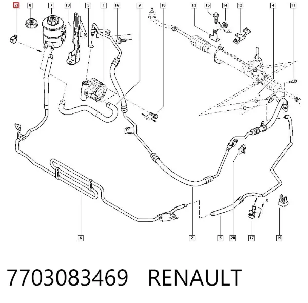 Bucim de cubo traseiro 7703083469 Renault (RVI)