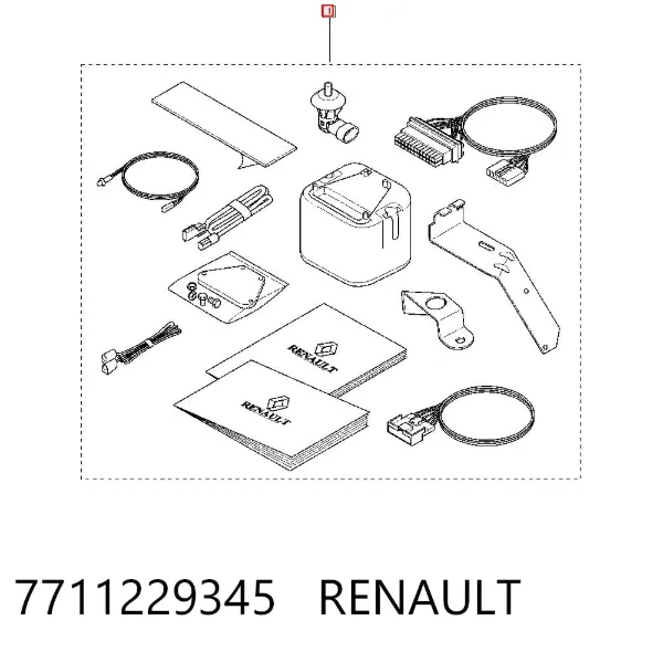Kit de alarme automotivo efetivo 7711229345 Renault (RVI)