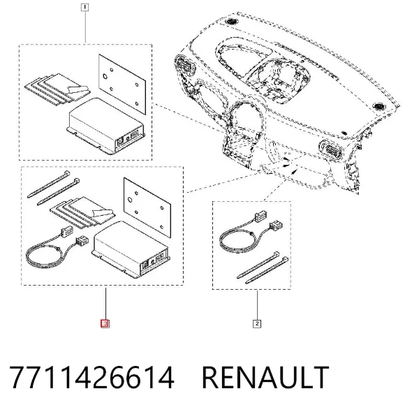 Concentrador USB 7711426614 Renault (RVI)