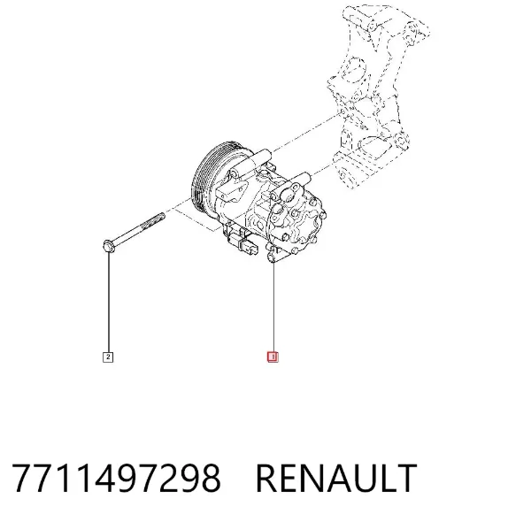 Compressor de aparelho de ar condicionado 7711497298 Renault (RVI)