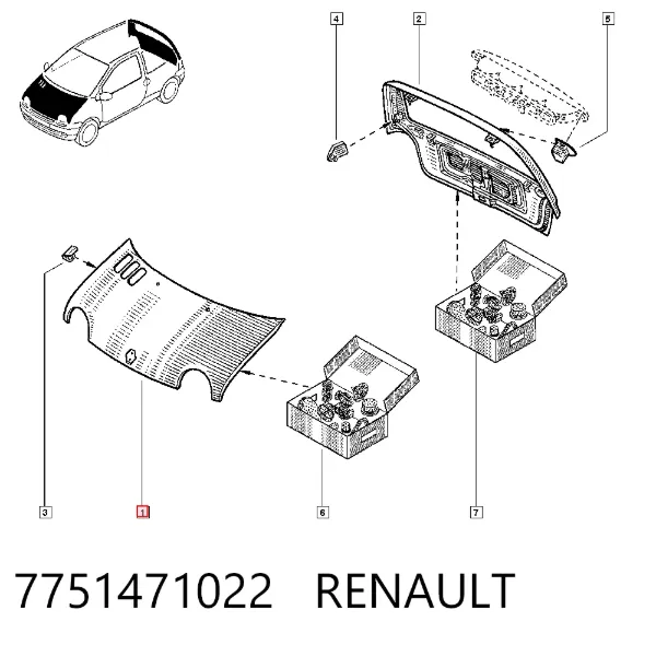 Capota 7751471022 Renault (RVI)