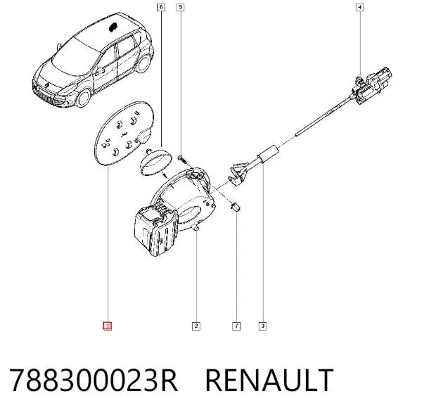 Alcapão do tanque de combustível 788300023R Renault (RVI)