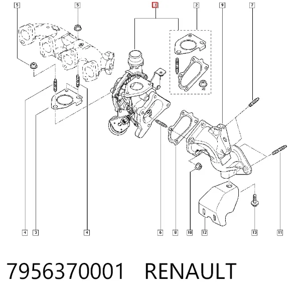 Turbina 7956370001 Renault (RVI)