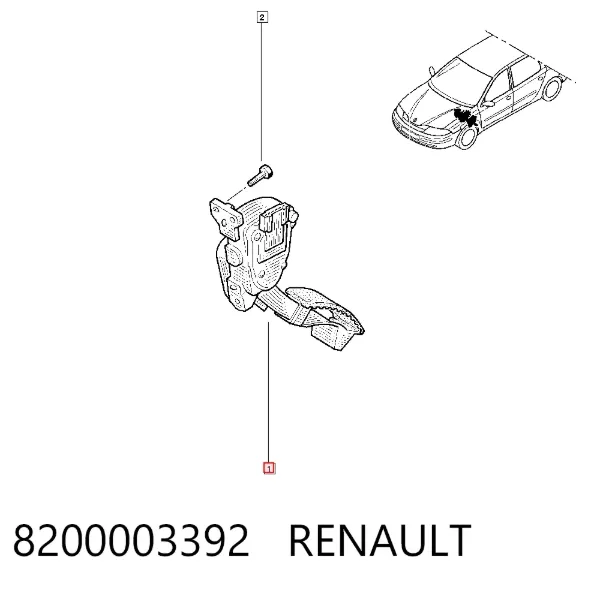 Pedal de gás (de acelerador) 8200003392 Renault (RVI)