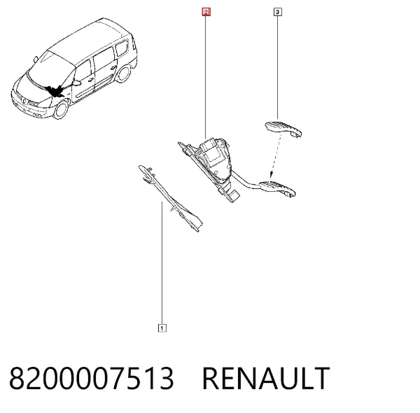 Pedal de gás (de acelerador) 8200007513 Renault (RVI)