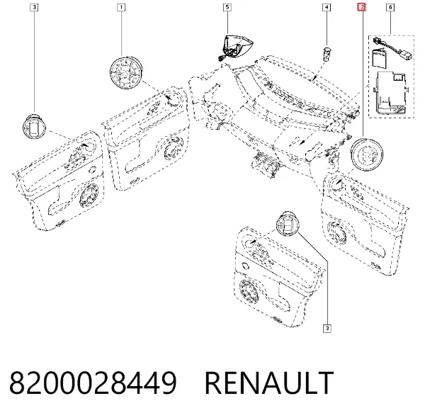 Unidade de controlo dos modos de aquecimento/condicionamento Renault Espace IV