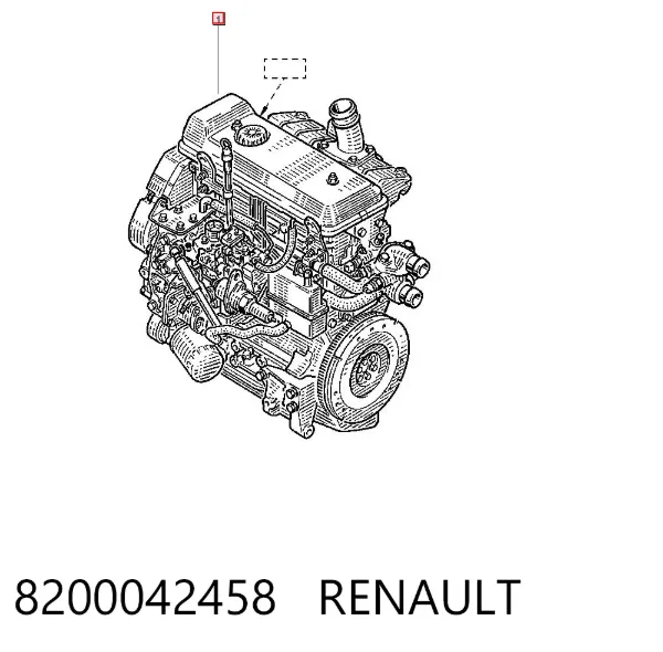 Motor montado 8200042458 Renault (RVI)