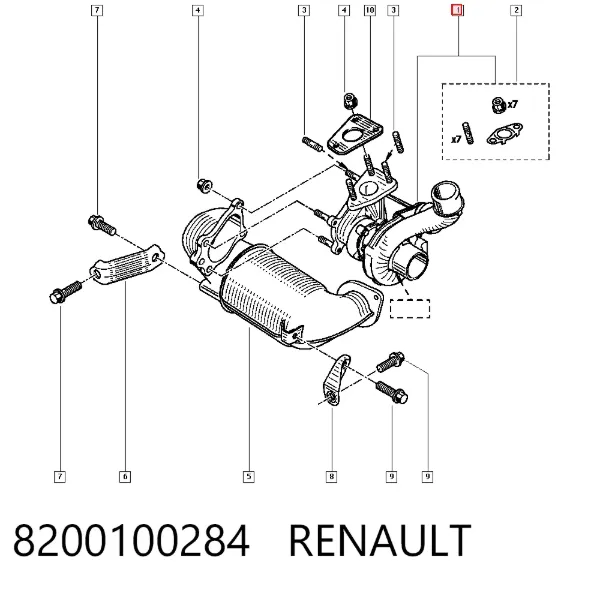 Turbina 8200100284 Renault (RVI)