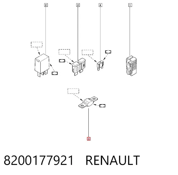 Dispositivo de segurança 8200177921 Renault (RVI)