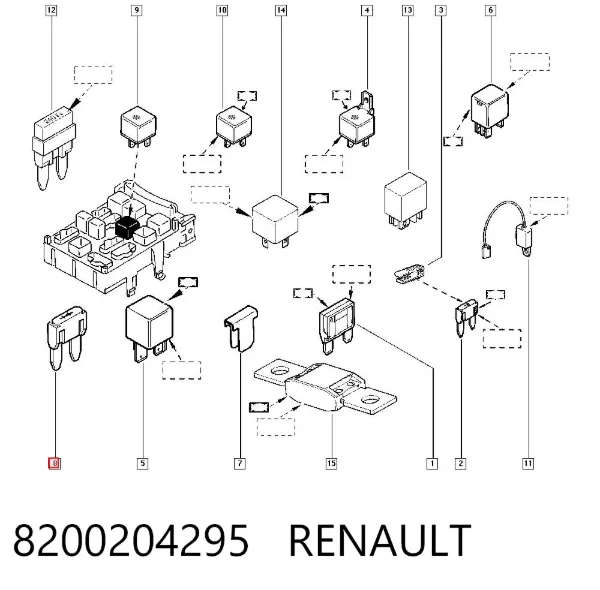 Diodo do gerador 8200204295 Renault (RVI)