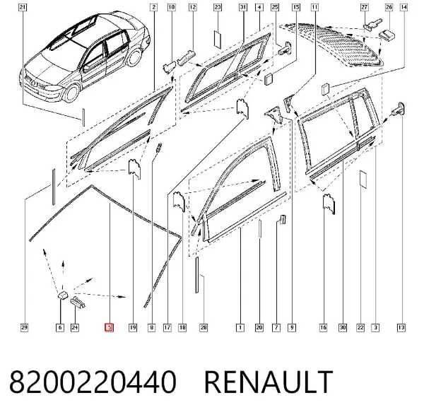 Compactador de pára-brisas 8200220440 Renault (RVI)
