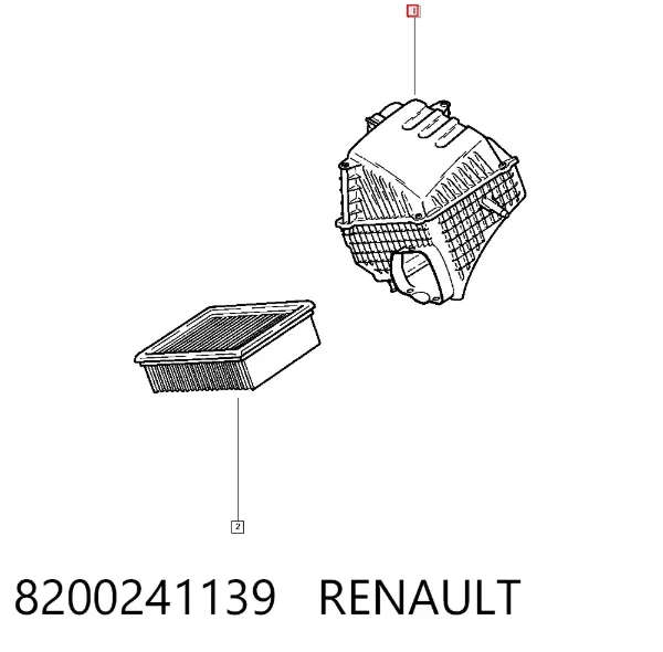 Caixa de filtro de ar Renault Espace IV