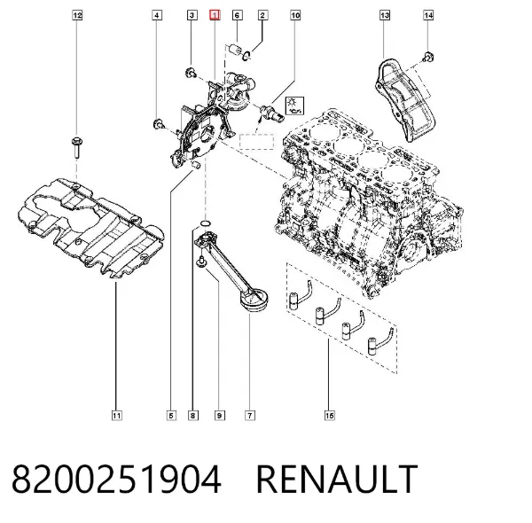 Bomba de óleo 8200251904 Renault (RVI)