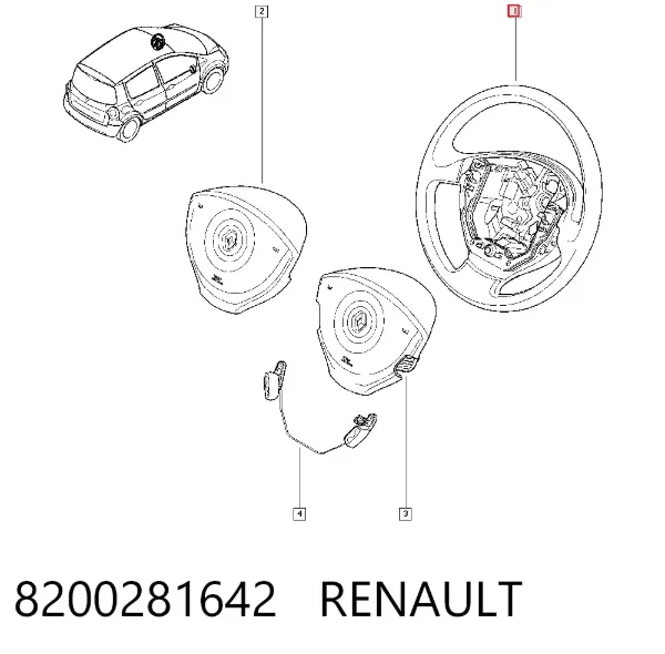 Volante 8200281642 Renault (RVI)