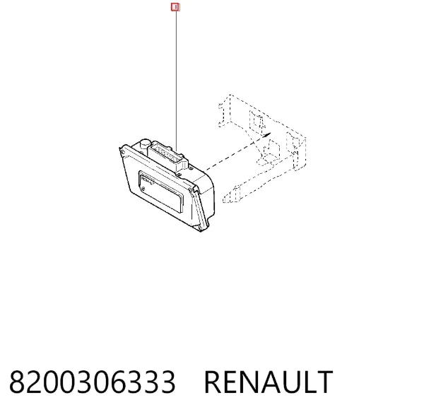 Módulo de direção (Centralina eletrônica) da Caixa Automática de Mudança eletrônica 8200306333 Renault (RVI)