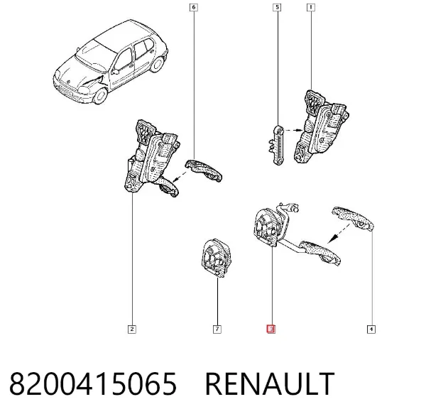 Pedal de gás (de acelerador) 8200415065 Renault (RVI)