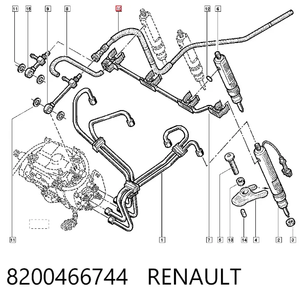 Motor de arranco 8200466744 Renault (RVI)
