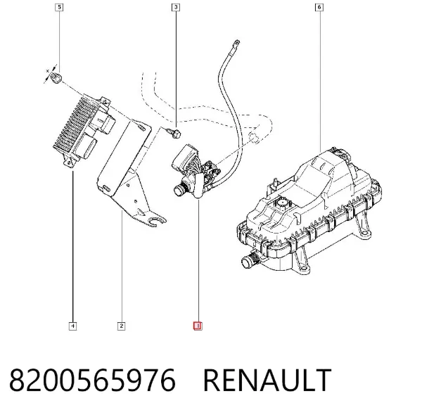 Aquecedor elétrico do fluido de esfriamento 8200565976 Renault (RVI)