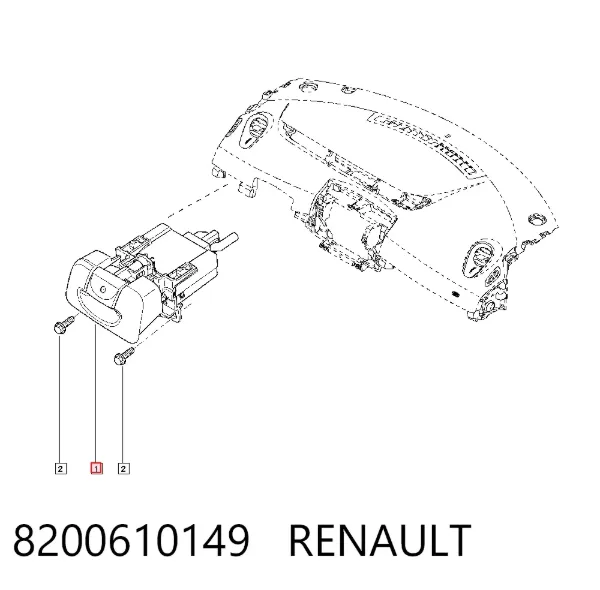 Alavanca de libertação do freio manual (de estacionamento) 8200610149 Renault (RVI)